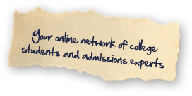 Your online network of college students and admissions counselors